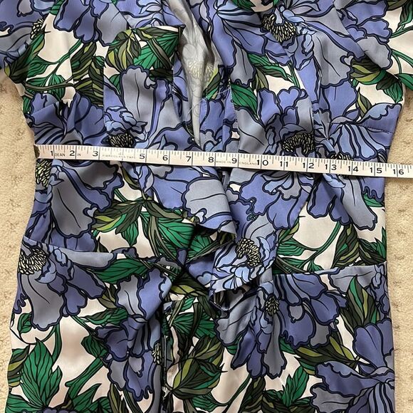 Floral Ruffle Wrap Mini Dress - Picture 6 of 8